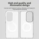 Samsung Galaxy S26 Ultra Hoesje MagSafe Backcover Semi-Transparant & Wit afbeelding 3