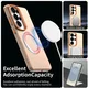 Samsung Galaxy S26 Ultra Hoesje MagSafe Backcover Semi-Transparant & Oranje afbeelding 2