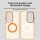 Samsung Galaxy S26 Ultra Hoesje MagSafe Backcover Semi-Transparant & Oranje afbeelding 3
