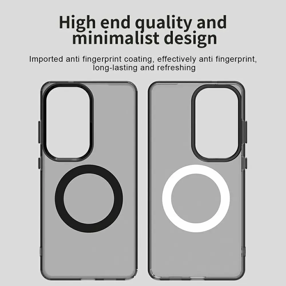 Samsung Galaxy S26 Ultra Hoesje MagSafe Backcover Semi-Transparant & Zwart afbeelding 3