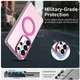 Samsung Galaxy S26 Ultra Hoesje MagSafe Backcover Semi-Transparant & Roze afbeelding 9