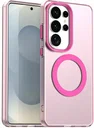 Samsung Galaxy S26 Ultra Hoesje MagSafe Backcover Semi-Transparant & Roze