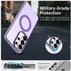 Samsung Galaxy S26 Ultra Hoesje MagSafe Backcover Semi-Transparant & Paars afbeelding 9