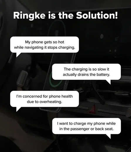 Ringke Qi2 Peltier MagSafe Telefoonhouder Auto met Opladen 25W Zwart afbeelding 13