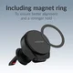 Mobilize MagSafe Ventilatierooster Telefoonhouder met Uitrekbare Kabel 25W Zwart afbeelding 7