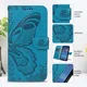 Samsung Galaxy S25 FE Hoesje Wallet Vlinder Book Case Kunstleer Blauw afbeelding 7