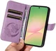 Samsung Galaxy A57 Hoesje Wallet Vlinder Book Case Kunstleer Paars afbeelding 11