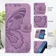 Samsung Galaxy A57 Hoesje Wallet Vlinder Book Case Kunstleer Paars afbeelding 8
