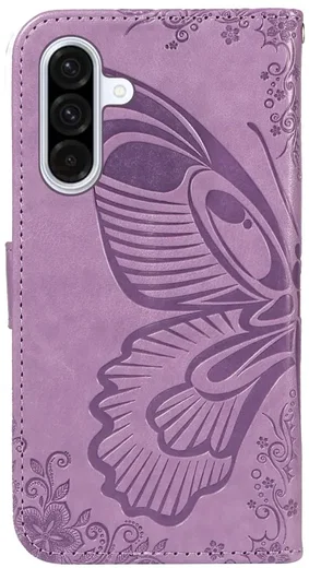 Samsung Galaxy A56 Hoesje Wallet Vlinder Book Case Kunstleer Paars afbeelding 7
