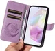 Samsung Galaxy A56 Hoesje Wallet Vlinder Book Case Kunstleer Paars afbeelding 8