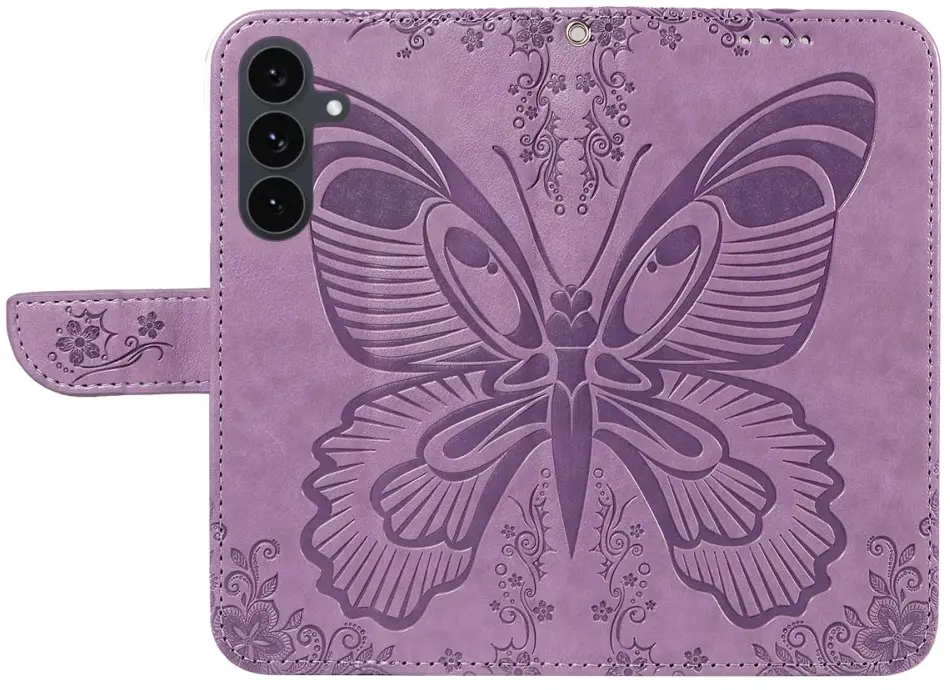 Samsung Galaxy S25 FE Hoesje Wallet Book Case Kunstleer Paars afbeelding 6