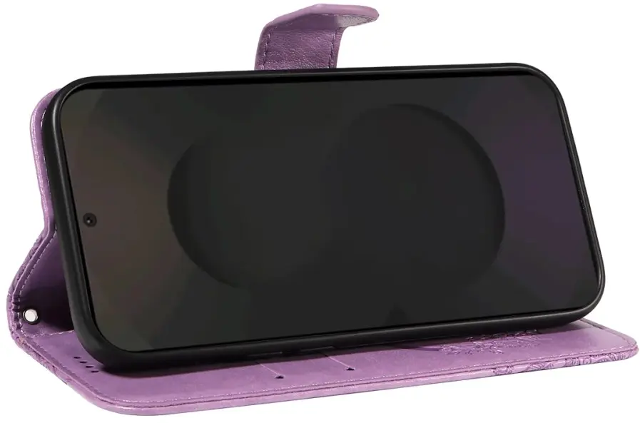 Samsung Galaxy S25 FE Hoesje Wallet Book Case Kunstleer Paars afbeelding 2