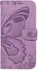 Samsung Galaxy S24 FE Hoesje Wallet Vlinder Book Case Kunstleer Paars afbeelding 9
