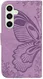 Samsung Galaxy S24 FE Hoesje Wallet Vlinder Book Case Kunstleer Paars afbeelding 10