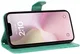 Apple iPhone 17e / 16e Hoesje Wallet Vlinder Book Case Kunstleer Groen afbeelding 5