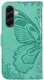 Samsung Galaxy A57 Hoesje Wallet Vlinder Book Case Kunstleer Groen afbeelding 10