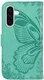 Samsung Galaxy A56 Hoesje Wallet Vlinder Book Case Kunstleer Groen afbeelding 7