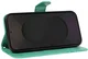 Samsung Galaxy S25 FE Hoesje Wallet Vlinder Book Case Kunstleer Groen afbeelding 2