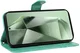 Samsung Galaxy S24 FE Hoesje Wallet Vlinder Book Case Kunstleer Groen afbeelding 5