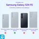 Samsung Galaxy S24 FE Hoesje Wallet Vlinder Book Case Kunstleer Groen afbeelding 3