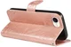 Apple iPhone 17e / 16e Hoesje Wallet Vlinder Book Case Kunstleer Roze Goud afbeelding 6