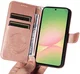 Samsung Galaxy A57 Hoesje Wallet Vlinder Book Case Kunstleer Roze Goud afbeelding 11