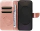 Samsung Galaxy S25 FE Hoesje Wallet Vlinder Book Case Kunstleer Roze Goud afbeelding 5