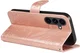 Samsung Galaxy S25 FE Hoesje Wallet Vlinder Book Case Kunstleer Roze Goud afbeelding 3