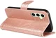 Samsung Galaxy S24 FE Hoesje Wallet Vlinder Book Case Kunstleer Roze Goud afbeelding 6