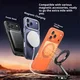 Apple iPhone 17 Pro Premium Hoesje MagSafe Kickstand Oranje afbeelding 3