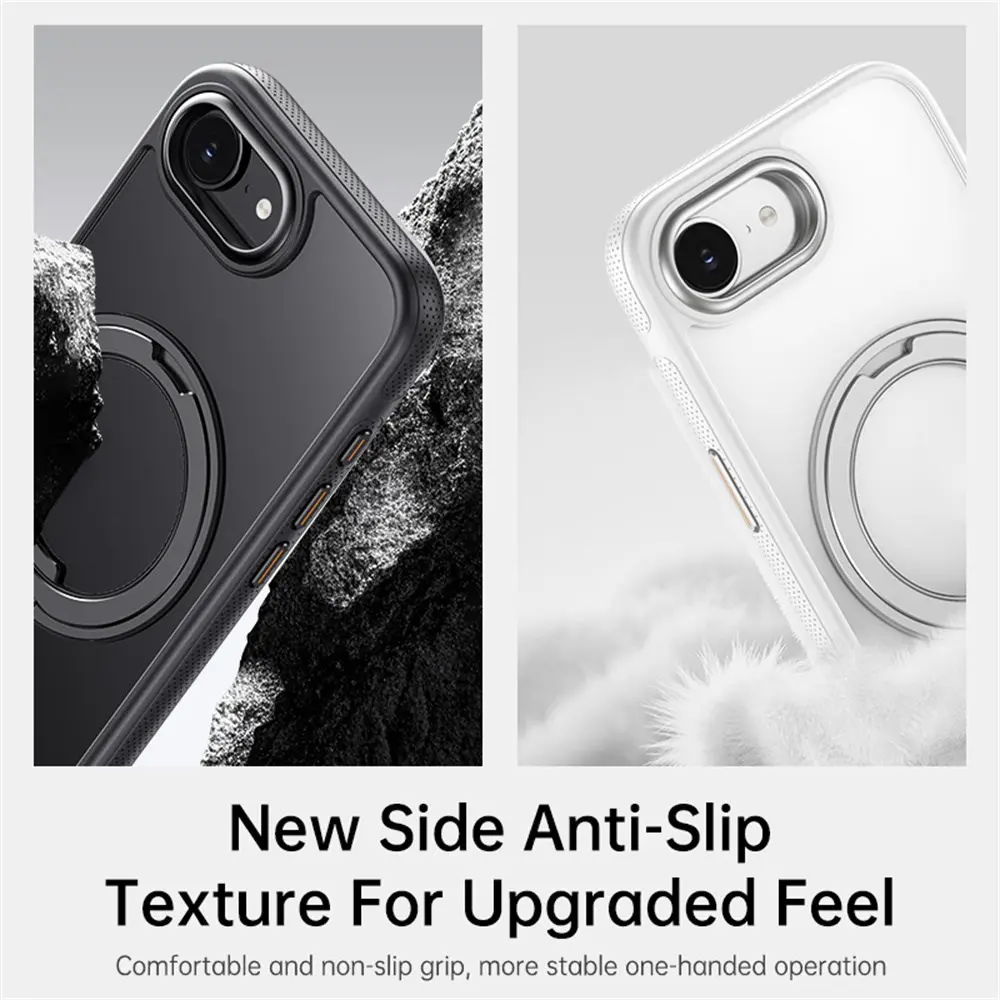 Apple iPhone 17e / 16e Premium Hoesje MagSafe Kickstand Wit afbeelding 5