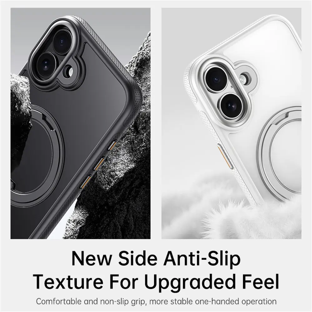 Apple iPhone 16 Premium Hoesje MagSafe Kickstand Zwart afbeelding 7