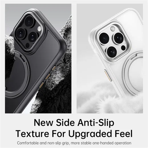 Apple iPhone 16 Pro Premium Hoesje MagSafe Kickstand Zwart afbeelding 8