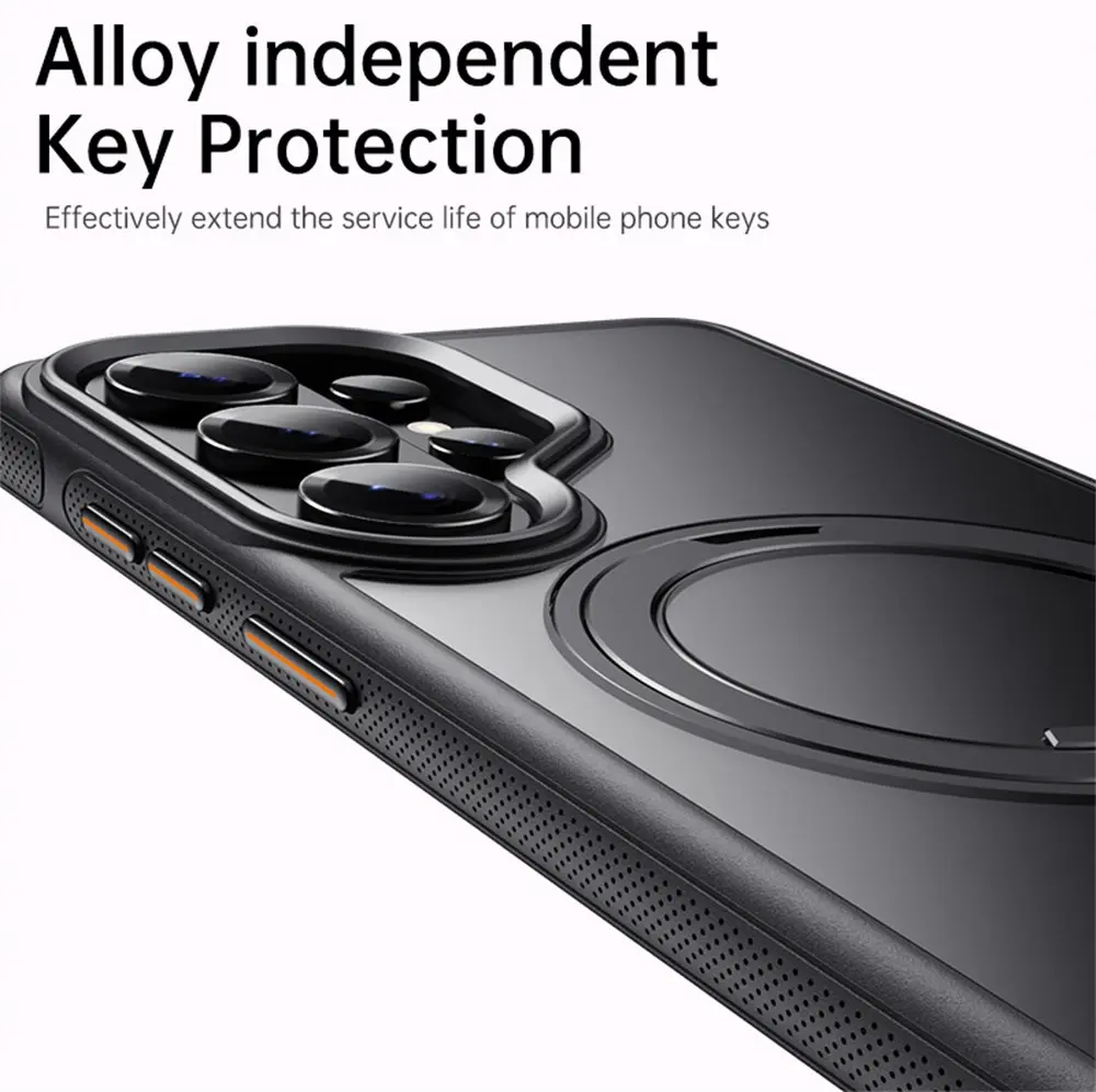 Samsung Galaxy S26 Ultra Premium Hoesje MagSafe Kickstand Zwart afbeelding 5