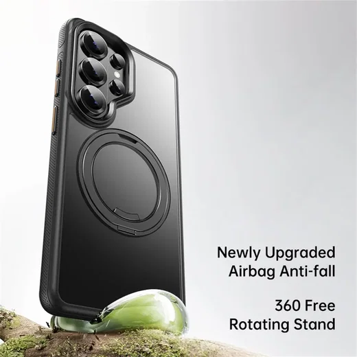 Samsung Galaxy S26 Ultra Premium Hoesje MagSafe Kickstand Zwart afbeelding 2