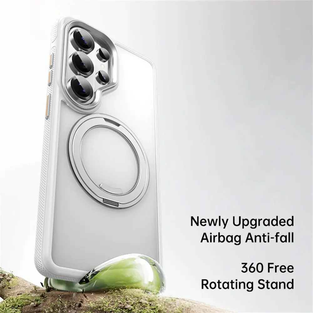 Samsung Galaxy S26 Ultra Premium Hoesje MagSafe Kickstand Wit afbeelding 2