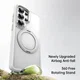 Samsung Galaxy S26 Ultra Premium Hoesje MagSafe Kickstand Wit afbeelding 2