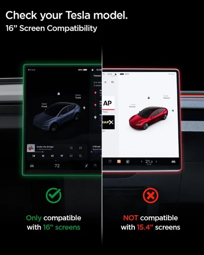 Spigen EZ Fit GLAS.tR Tesla Model Y Anti-Glare Screen Protector afbeelding 8