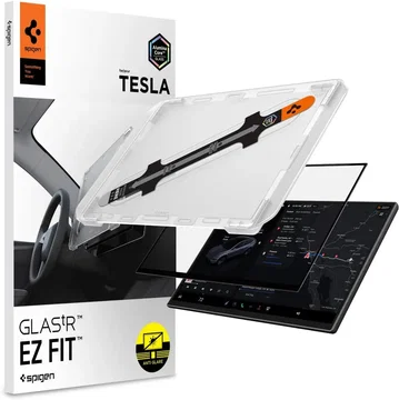 Spigen EZ Fit GLAS.tR Tesla Model Y Anti-Glare Screen Protector
