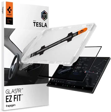 Spigen EZ Fit GLAS.tR Tesla Model Y Screen Protector
