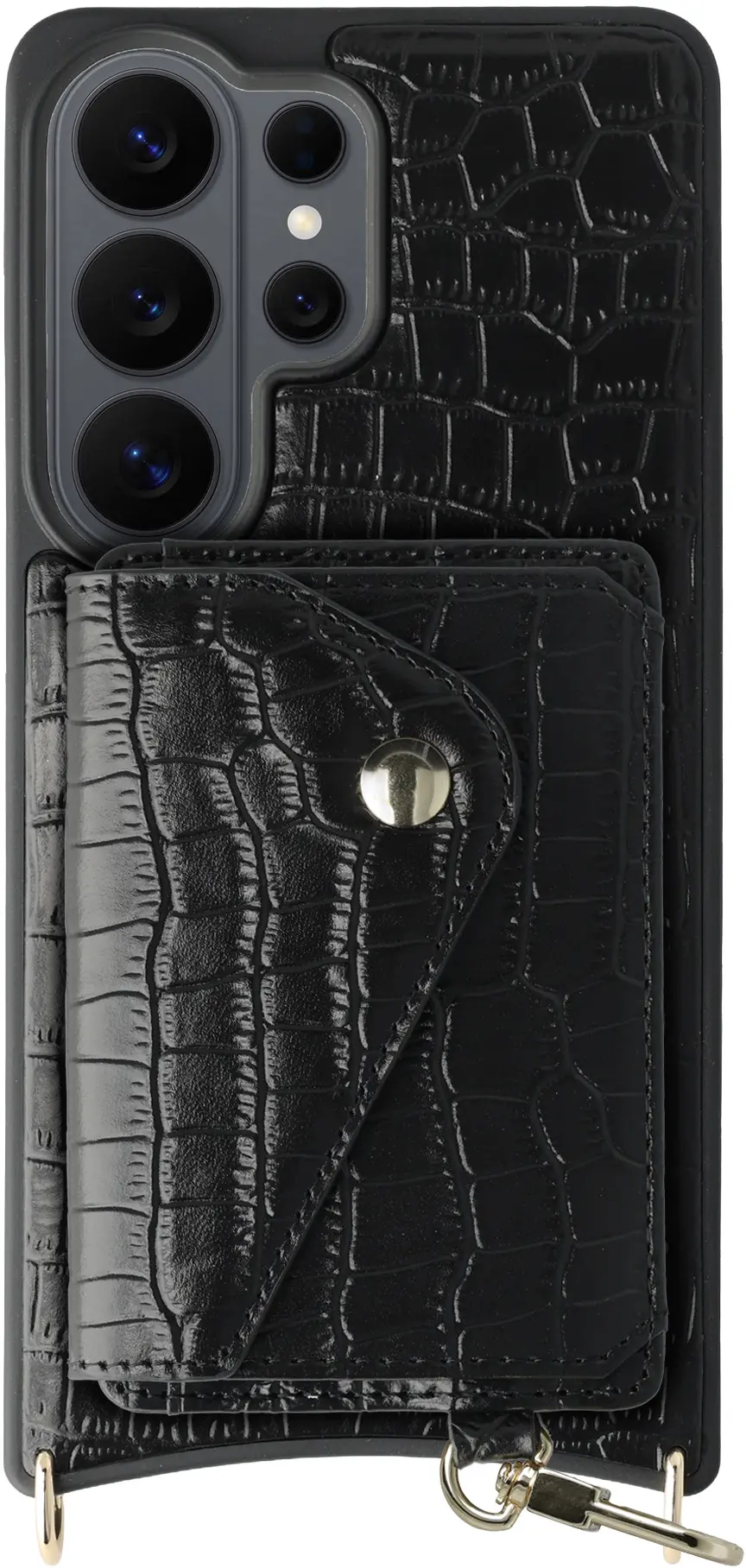 AVY Samsung Galaxy S26 Ultra - Classic Kit - Leather Croco Zwart afbeelding 1