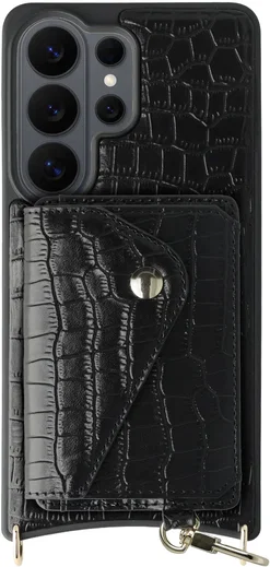AVY Samsung Galaxy S26 Ultra - Classic Kit - Leather Croco Zwart afbeelding 1