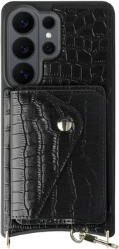 AVY Samsung Galaxy S26 Ultra - Classic Kit - Leather Croco Zwart