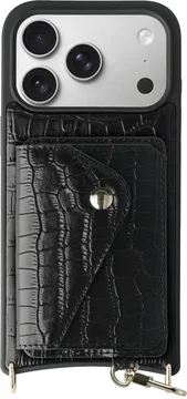 AVY Apple iPhone 17 Pro - Classic Kit - Leather Croco Zwart
