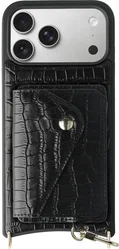 AVY Apple iPhone 17 Pro Max - Classic Kit - Leather Croco Zwart afbeelding