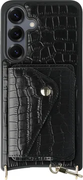 AVY Samsung Galaxy S25 / S24 - Classic Kit - Leather Croco Zwart