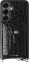 AVY Samsung Galaxy S25 / S24 - Classic Kit - Leather Croco Zwart