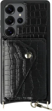 AVY Samsung Galaxy S25 Ultra - Classic Kit - Leather Croco Zwart