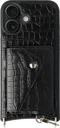AVY Apple iPhone 16 - Classic Kit - Leather Croco Zwart