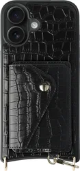 AVY Apple iPhone 16 - Classic Kit - Leather Croco Zwart afbeelding